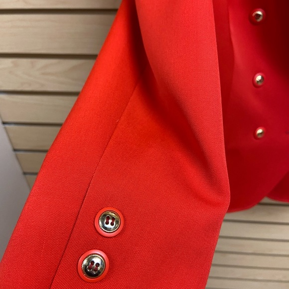 HUCKE MODE COLLECTION HMC FOR WOMEN FASHIONABLE RED BLAZER SIZE 4 to 6 - Picture 5 of 7